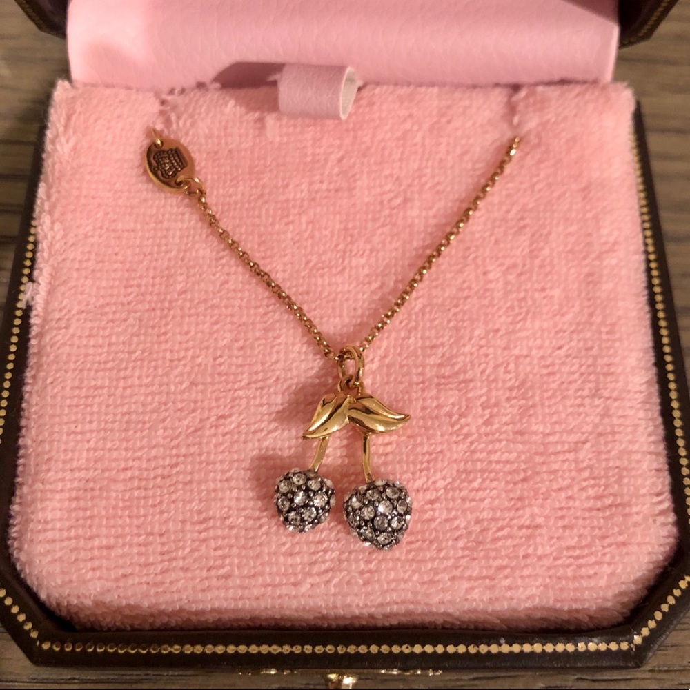 VINTAGE Juicy Couture Cherry Wish Necklace